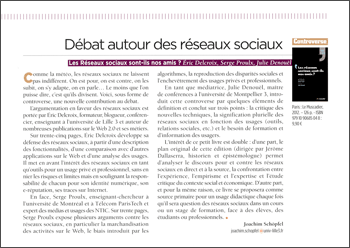 Article de Joachim Schöpfel sur les réseaux sociaux - DocSI 49-3 (septembre 2012) (picto)