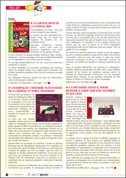Article du Nouvel épicier (n° 537 - novembre 2012) à propos de La méthode Franck (picto)