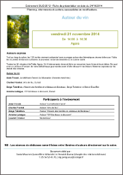 Programme Alain Franck SILG 2014 (picto)