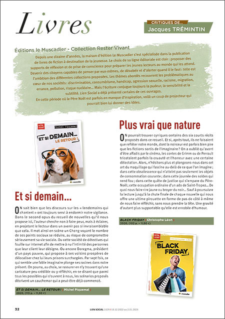 Recensions revue Lien social 1329 (picto)